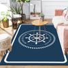 1Pc Smooth Sea Sailor Quote Rug, Office Carpet Indoor Outdoor Doormat, Non-Slip Soft, Living Room, Christmas Halloween Gift. M928577