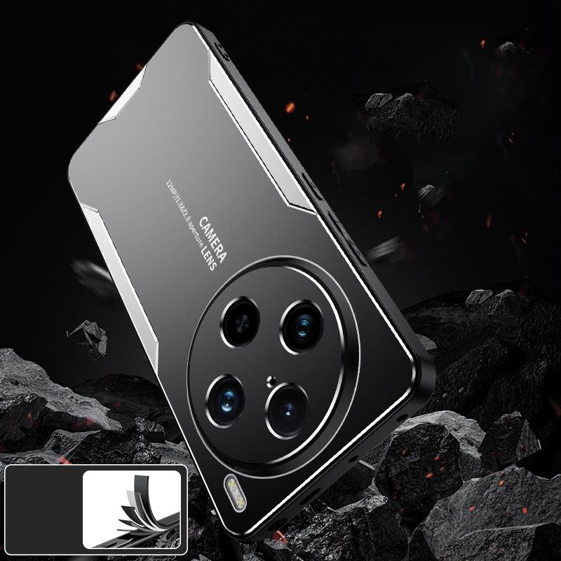 For Vivo X100 Pro 5G Hard Aluminum Alloy Cell Phone Case Dustproof Phone Cover