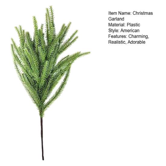 Christmas Garland Real Touch Artificial Greenery Pine Garland Realistic Faux Pine Branches for Table