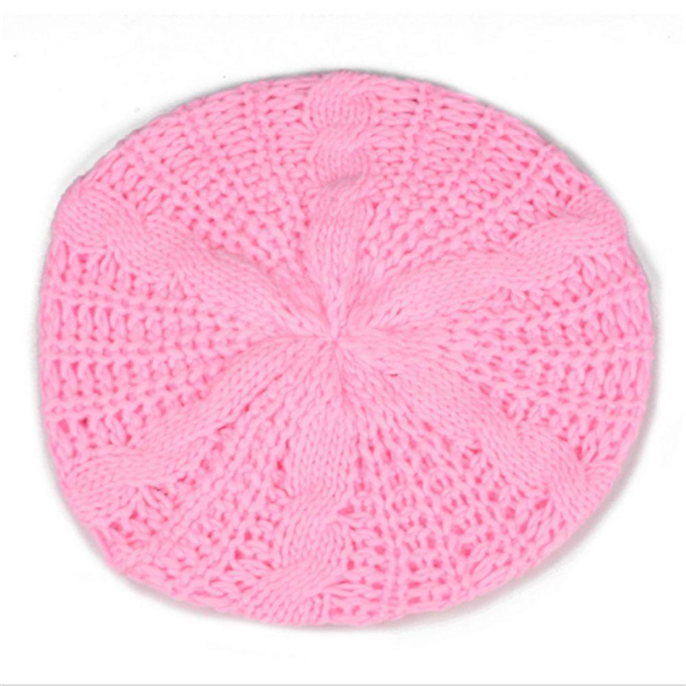 Women Girl Elegant Vintage Warm French Artist Cap Knitted Cap Beret Hat Painter Hat