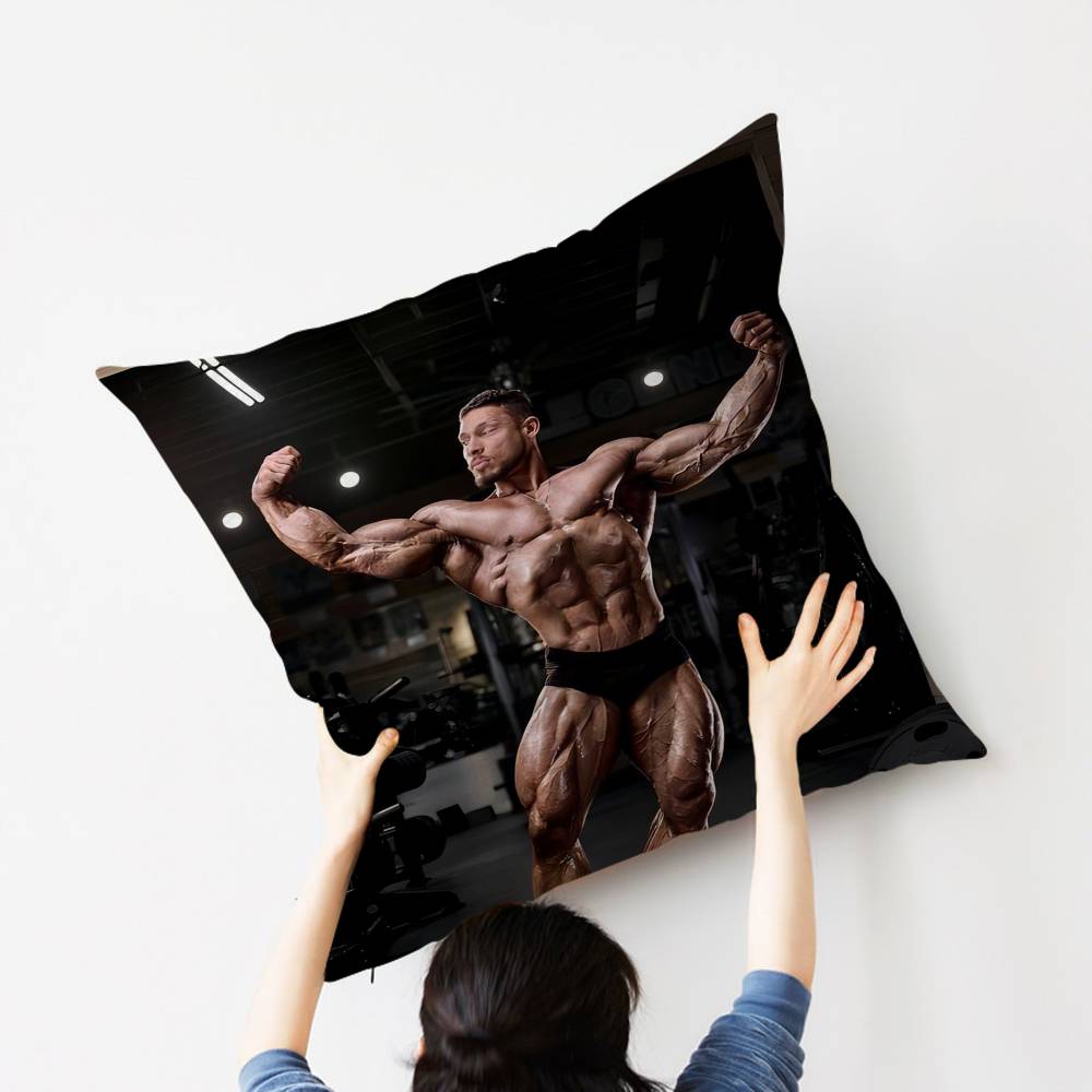 Fitness Motivation Pillow Cover for Bedroom Room and Living Room Sofa Decorative Cushion Cover