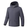 Fashionable and Versatile Men's Thickened Warm Winter Jacket - Wrinkle Resistant Lightweight Soft and Cozy Long Sleeve Down Jacket