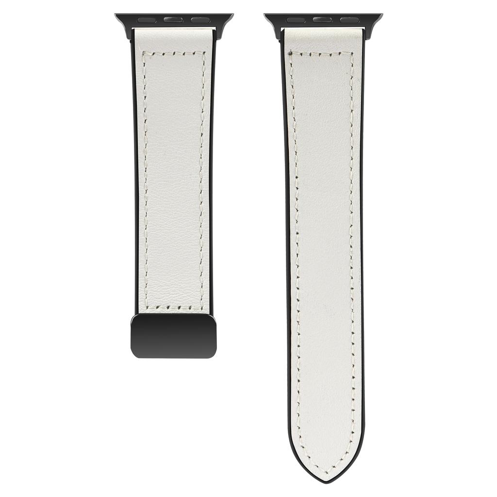 Magnetic Buckle Strap for Apple Watch Band Ultra2 49mm 45mm 44mm   42mm Silicone Leather Strap Bracelet IWatch Series 763 Se 8 9