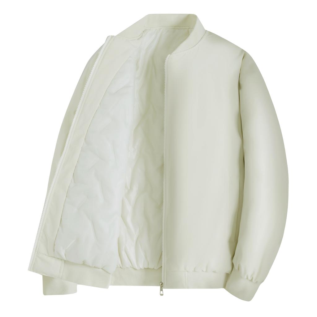 Down cotton jacket men's autumn and winter warm padded jacket youth baseball collar cotton jacket loose casual padded clothes trendy padded clothes