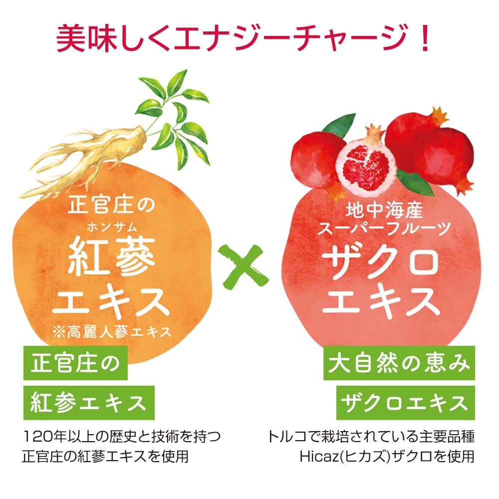 Jeonggwanjang Roter Ginseng Everytime Granatapfel 10ml x 20 Beutel Koreanischer Ginseng konzentrierter Extrakt 1 Beutel 1000mg Koreanischer roter Ginseng Granatapfel