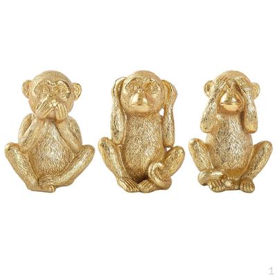 Statuette Scimmie Non Vedere il Male per Decorazione Casa Sculture Statue