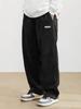 Men's Japanese Style Wide-Leg Cargo Pants - Autumn/Winter Solid Color Fashion