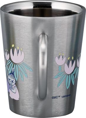 Moomin Stainless Steel Mug Made In Japan Japanese Yamaka Shoten Double-Sided (360ml) (Little My) (Body China, Painting) MM8102-856