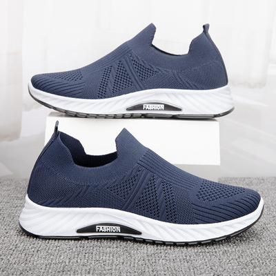 Men's Sports Shoes, New Casual Sports Shoes, Flying Woven Running Shoes, Soft-soled Fashionable Men's Shoes