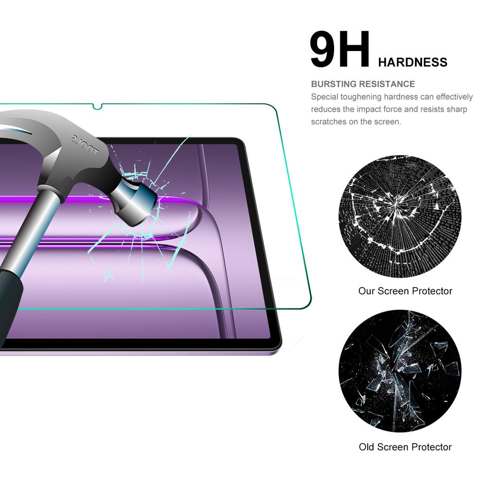 For OnePlus Pad 2 Pro/OnePlus Pad 3 2Pcs Screen Protector ENKAY HAT PRINCE 9H 2.5D 0.33mm High Aluminium-silicon Glass Film