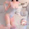 Sheer High Elastic Open Crotch Bodysuit Lingerie Set