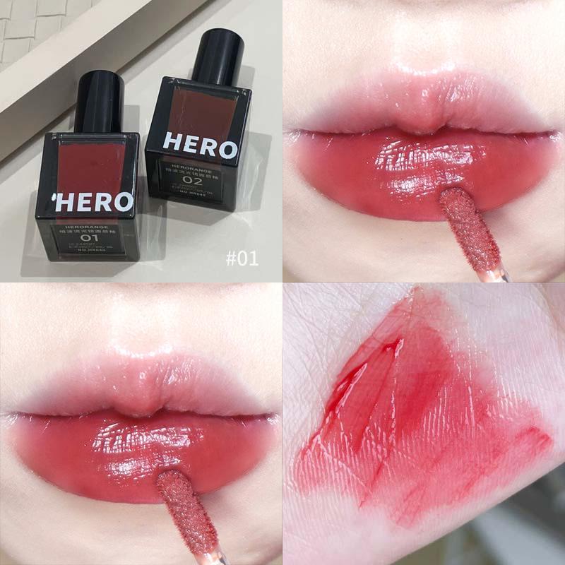 Dark Wave Iridescent Mirror Lip Glaze: Moisturizing, Long-lasting Korean Style Lipstick for a Natural Nude Look with Whitening Gloss Effect.