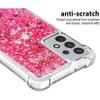 Compatible with Samsung Galaxy A32 5G Case Glitter Cute Clear Phone Case Floating Quicksand Shockproof Protective Bumper Silicone TPU Case for