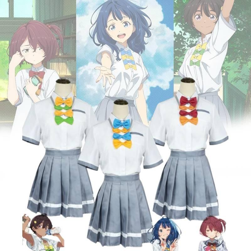 Vibrant Polyester Cosplay Costume Anime-inspired Harajuku Style For Role Play