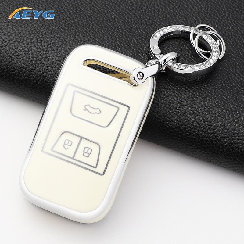 Tpu Car Remote Key Cover Case Shell Fob For Chery Tiggo 3 5X 4 8 Glx 7 Arrizo Tiggo 8 Keychain Protective Accessories