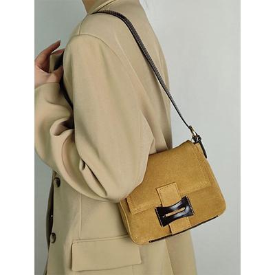 Mattierte Leder-Umhängetasche 2025 neue Herbst- und Winter- vielseitige Rindsleder-kleine quadratische Tasche modische Retro-Premium-Schulter-Umhängetasche