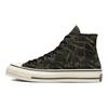 Converse Chuck Taylor All Star 1970s Rock Texture Jacquard Comfortable Versatile High-Top Canvas Shoes Unisex Sneakers Black Green A01405C