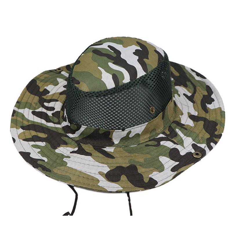 Men Women Breathable Mesh Floppy Bucket 