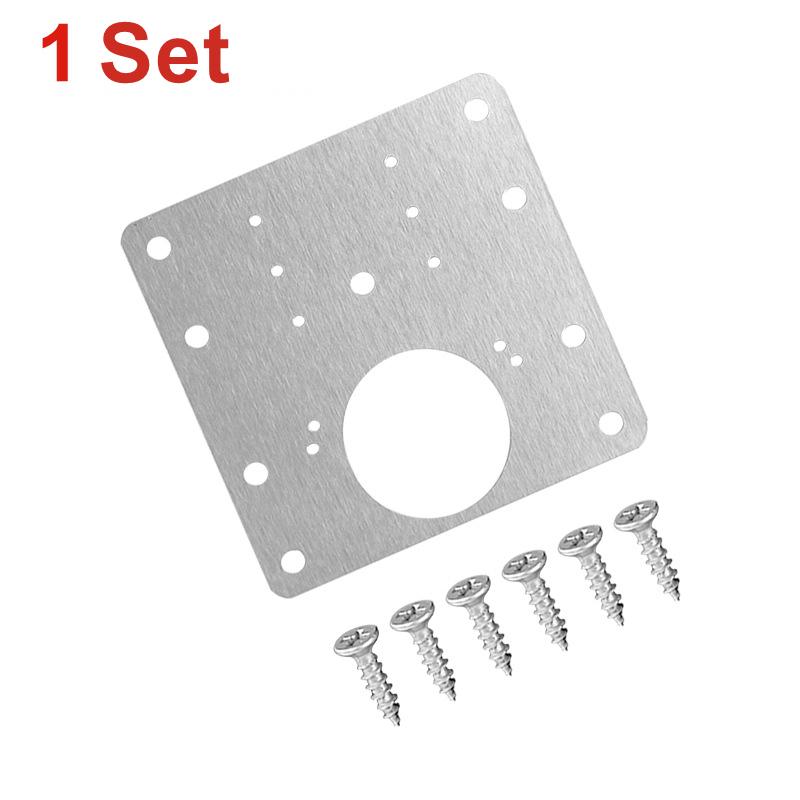 

Stainless Steel Kitchen Cabinet Hinge Repair Plate Furniture Drawer Hinge Fixing Plate Table Cabinet Window Door Repair 1-20Pcs