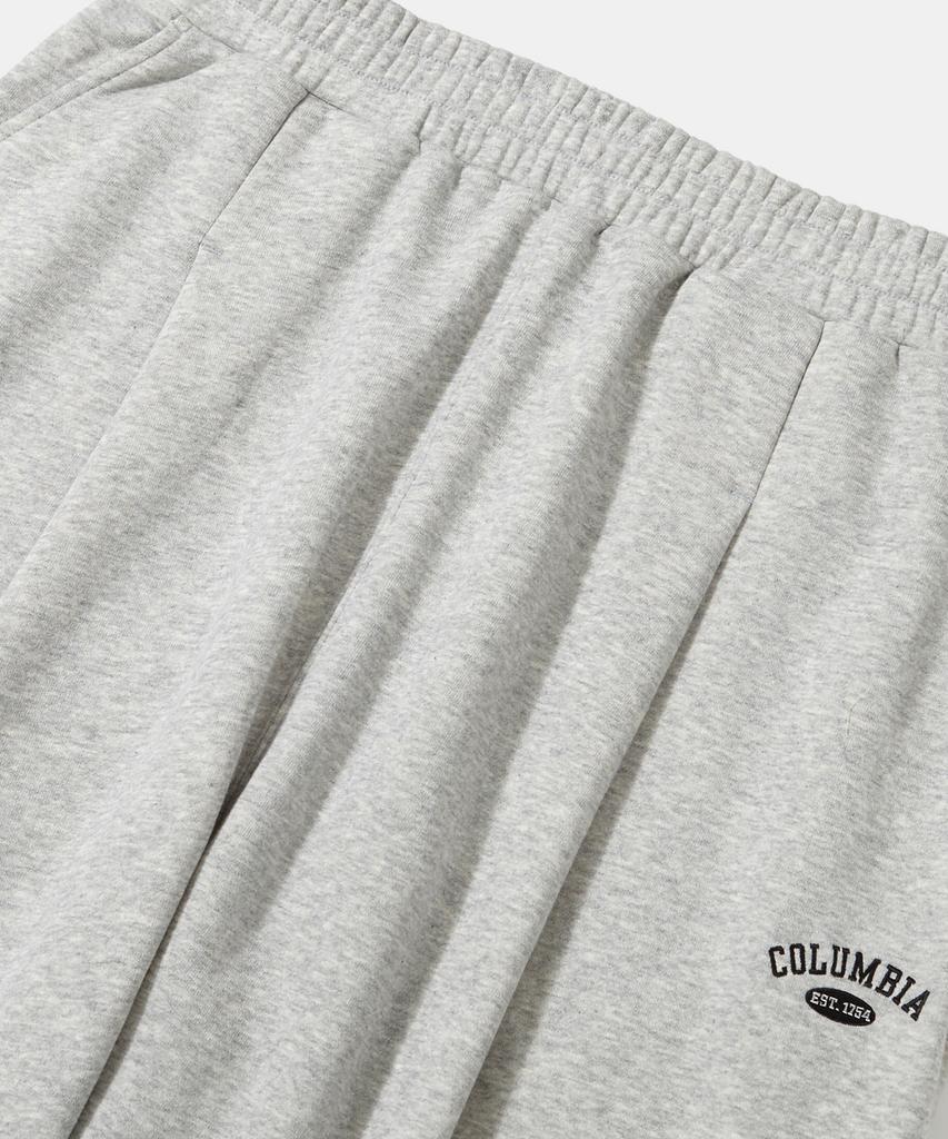 COLUMBIA UNIVERSITY Cu Arch Pin-Tuck Fleece Sweatpants_M.Gray