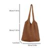 Versatile Holiday Knitting New Summer Knitted Tote Bag Women's Large-capacity Shoulder Bag Handbag Lazy Wind