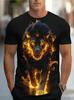 Summer Lion Animal Graphic T-Shirts 3D Print Men's Fashion Short Sleeve O-Neck T Shirt Casual Harajuku Y2K Top Tees Men Clothing