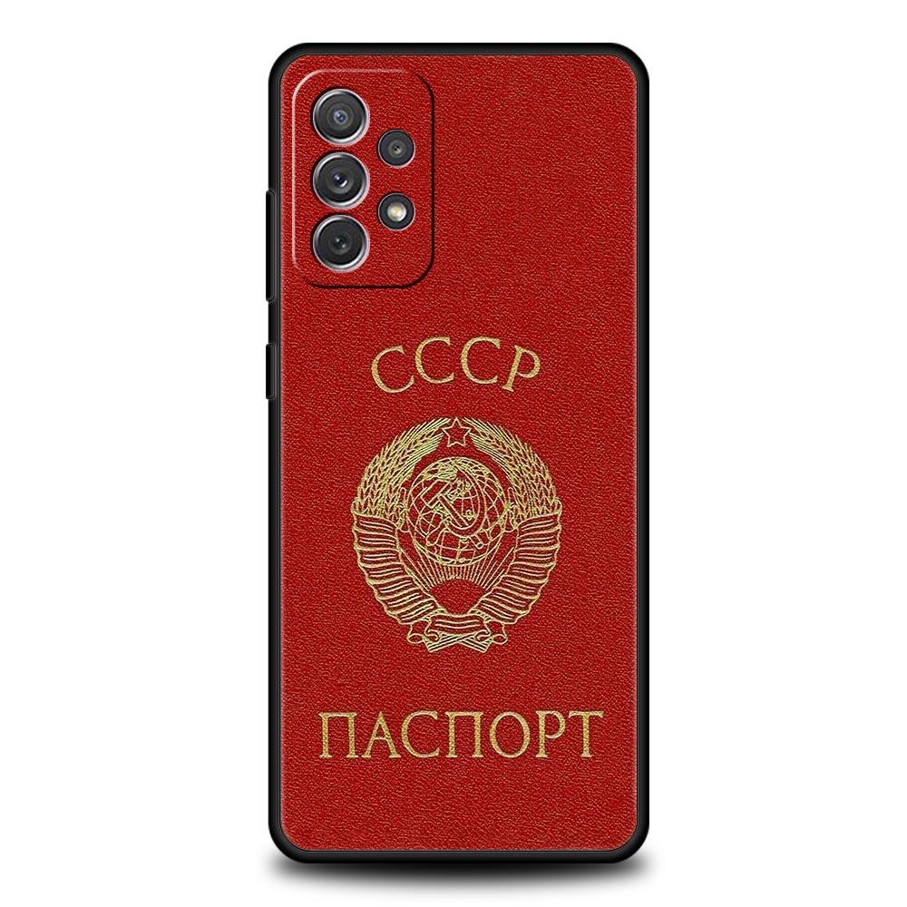 CCCP Flag Phone Case For Samsung Galaxy A17 A07 A55 A35 A25 A15 A05s A33 5G A31 A23 A21s A13 A41 A73 A53 A51 A71 A03s S10 Cover