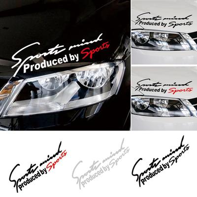 Auto Styling Sports Mind Aufkleber Emblem Abzeichen Aufkleber Auto Scheinwerfer Motorhaube Aufkleber