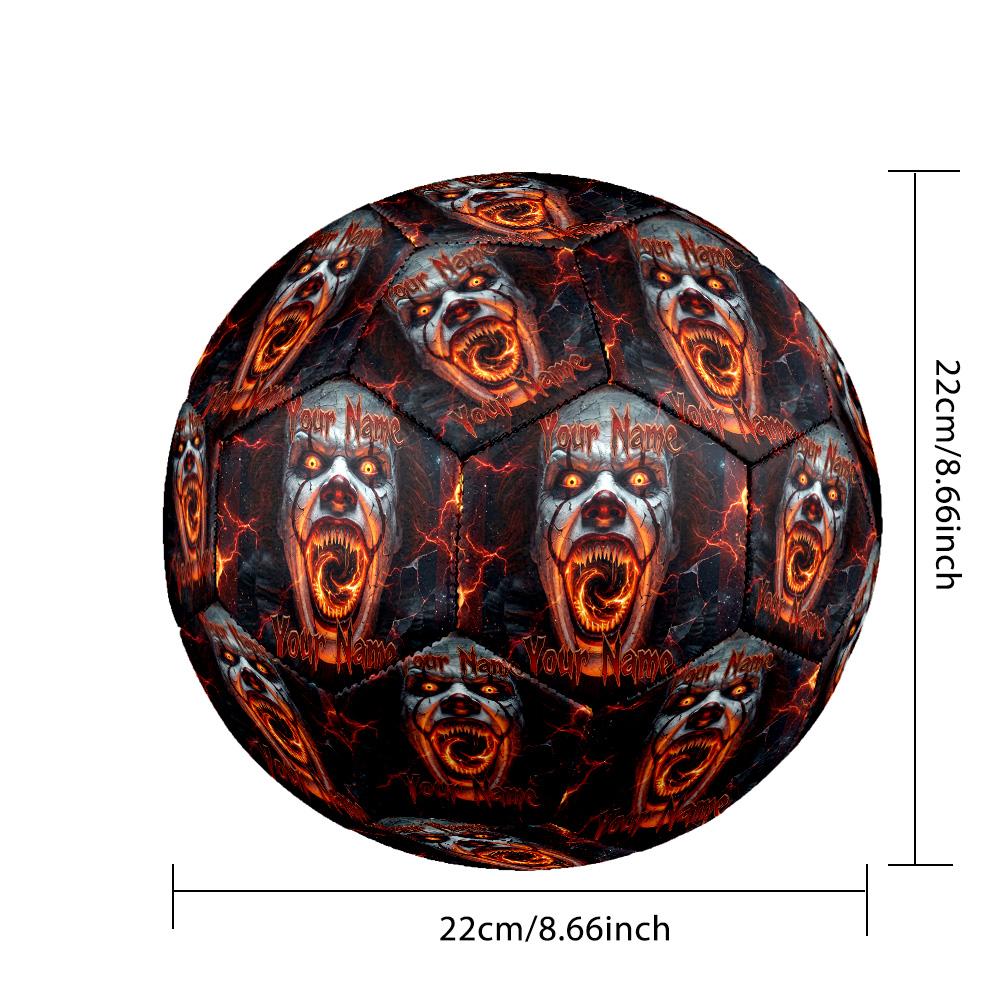 Custom Text Size 5 Soccer Ball, Standard Match Football For OutdoorIT Pennywise