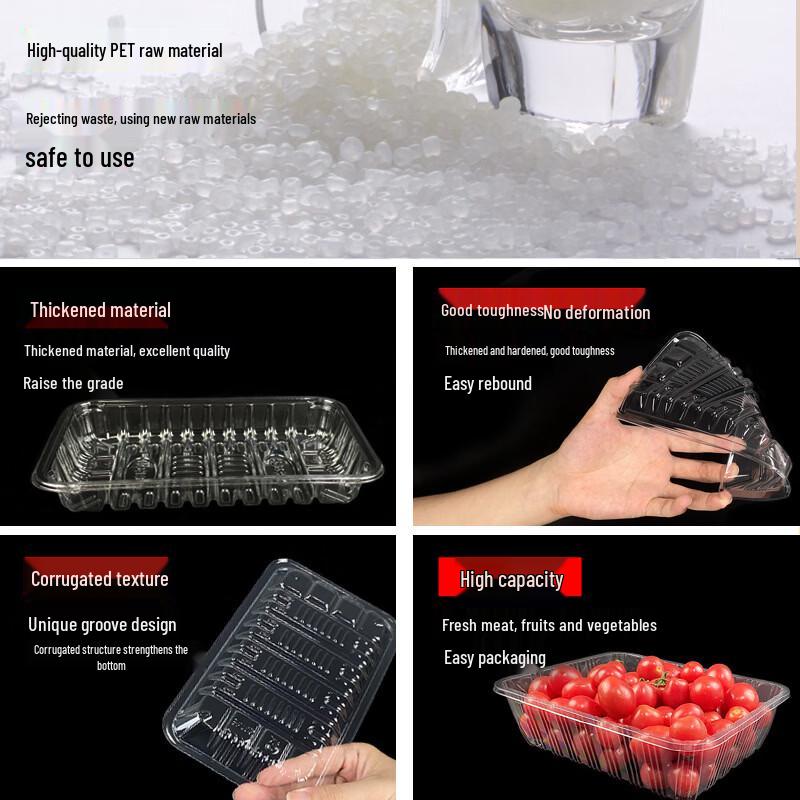 Disposable Rectangular Food Packaging Tray
