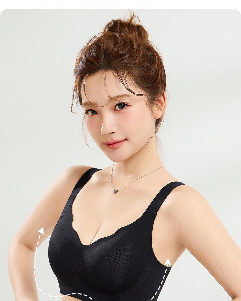 Verstellbarer Push-Up-BH mit Bügelunterstützung und Rückenglättung