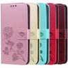 Rose Flower Book Leder Flip Case für OPPO Realme C35 C31 C30 C21Y C25Y C20 C11 9 8 Pro 9i 8i A54 A74 A94 5G 4G Brieftasche Kartensteckplatz Ständer Halter Abdeckung