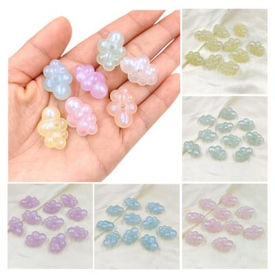 10 pezzi di acrilico brillante Merman Cloud perline sfuse moda materiali fatti a mano fai da te per la realizzazione di collane di braccialetti