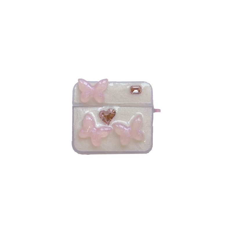 Wireless bluetooth headset case AirPods Pro cream glue Epoxy butterfly 1/2 generation suitable for Apple pendant