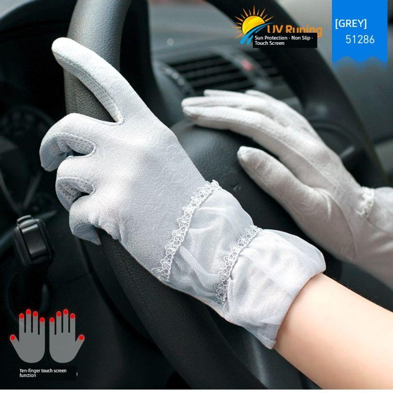 

Весенне-летние новые женские перчатки для вождения из ледяного шелка