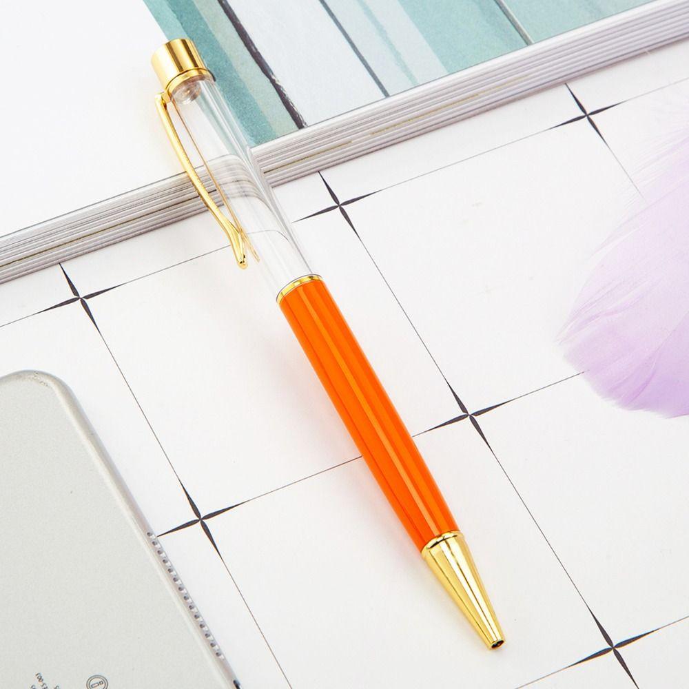 Self-filling Empty Tube Ball Point Pen DIY Signature Pen Colorful Neutral Gel Pens  Children
