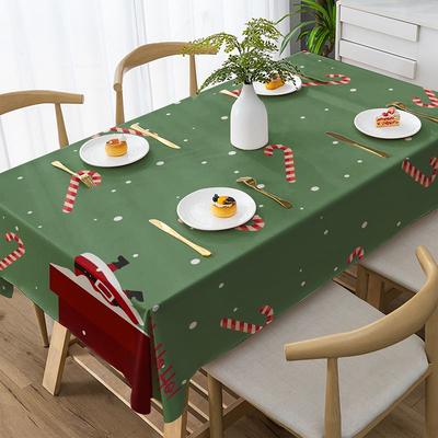 Christmas-Themed Decorative Tableclothkitchen Restaurant Tablecloth Outdoor Picnic Tablecloth Holiday Party Decoration