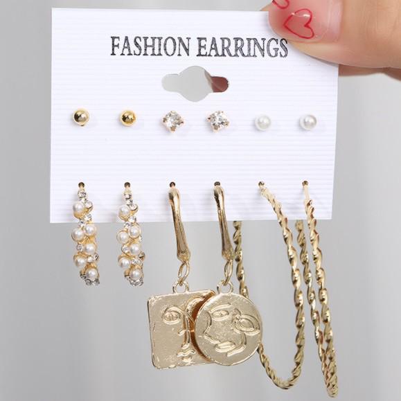 XP17 Perlenohrring-Set - Trendig und modisch