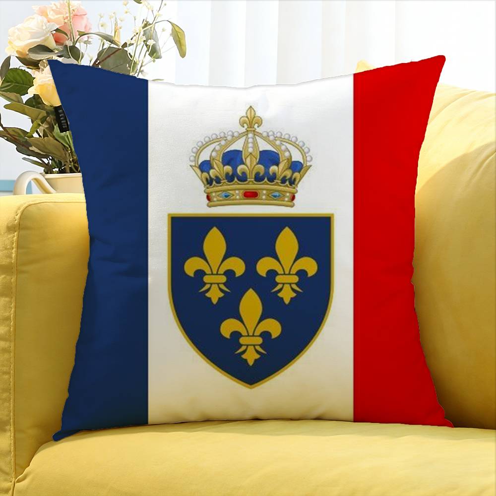 NNapoleonic French DDrapeaux flag Various Sizes Square Pillow Case For Car Home Bedchamber Decor