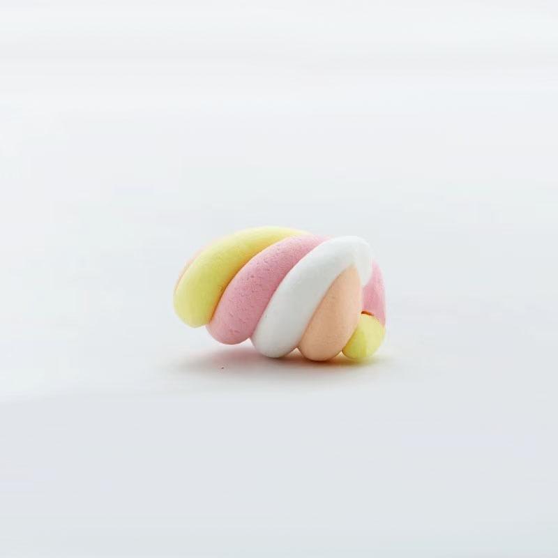 5pcs Simulation Marshmallow Flat Back Cabochon Fake Candy Arfiticial Food Dessert Decor Life Like Home Decoration High Quality