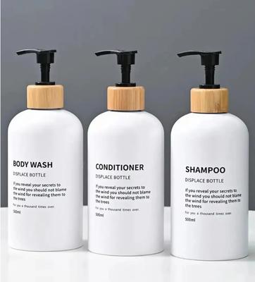 3er-Pack 500ml nachfüllbare Spenderflaschen mit Schwarz für Shampoo, Duschgel, Spülung - Leere Lotionbehälter für Badezimmer, Salon, Reisen