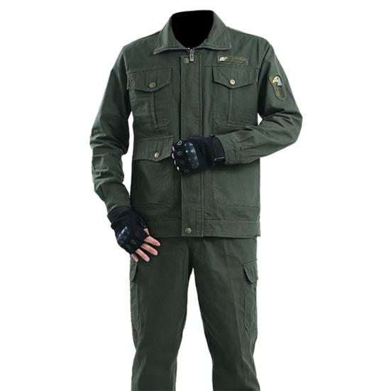 SGI 2 bucăți/set salopete pentru bărbați, rezistente la murdărie, rezistente la uzură, cu mai multe buzunare, haină moale, costum pentru sudare