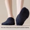 5-1 Pairs Winter Thick Coral Fleece Floor Socks, Men's and Women's Home Anti Slip Socks, Solid Color Boat Socks, Autumn and Winter Sleep Socks
