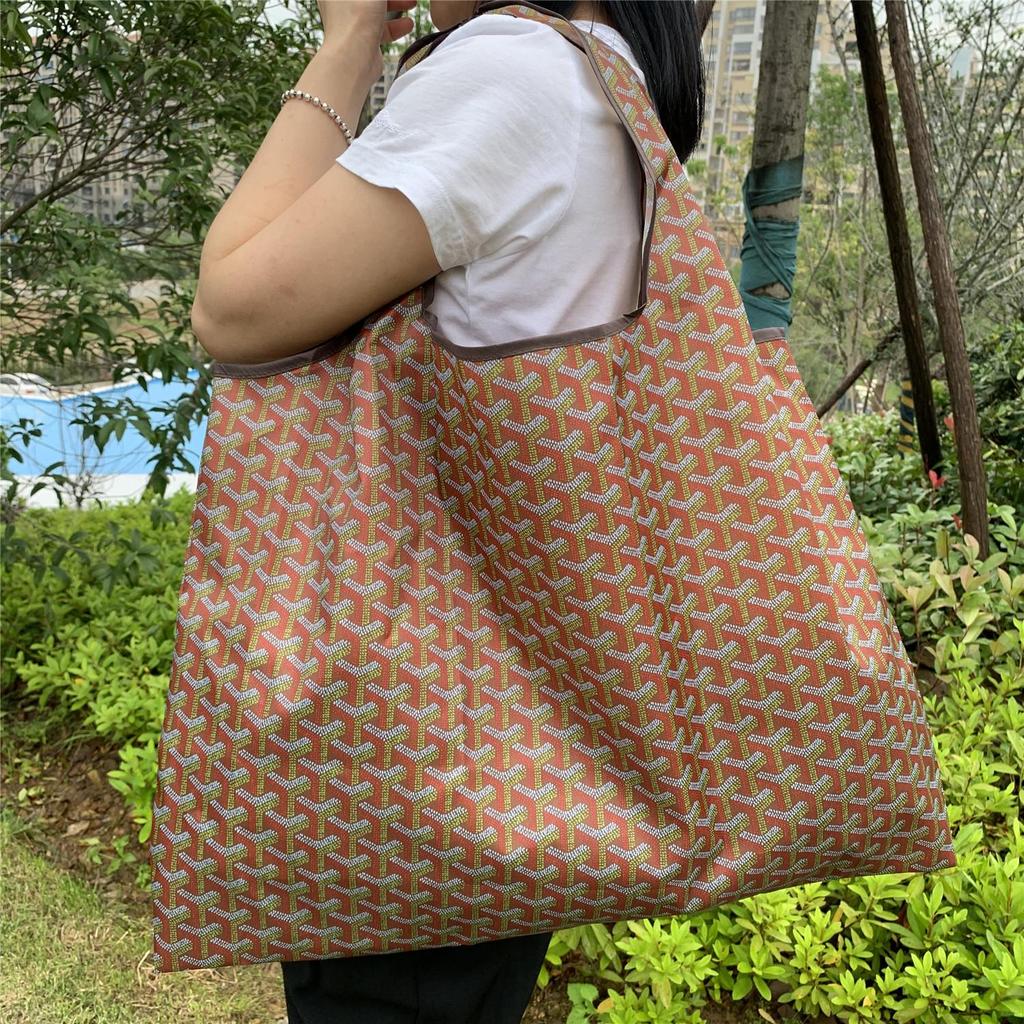 Eco-Friendly Foldable Korean Style Portable Shopping Bag - Medium Size Handbag