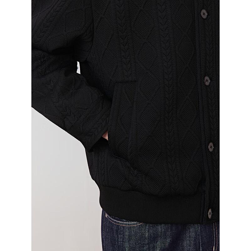 GXG Men's Knitted Jacquard Lapel Jacket