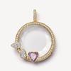 Hot Sale Transparent Glass Hollow Box Square Necklace DIY Accessories Zircon December Love Animal