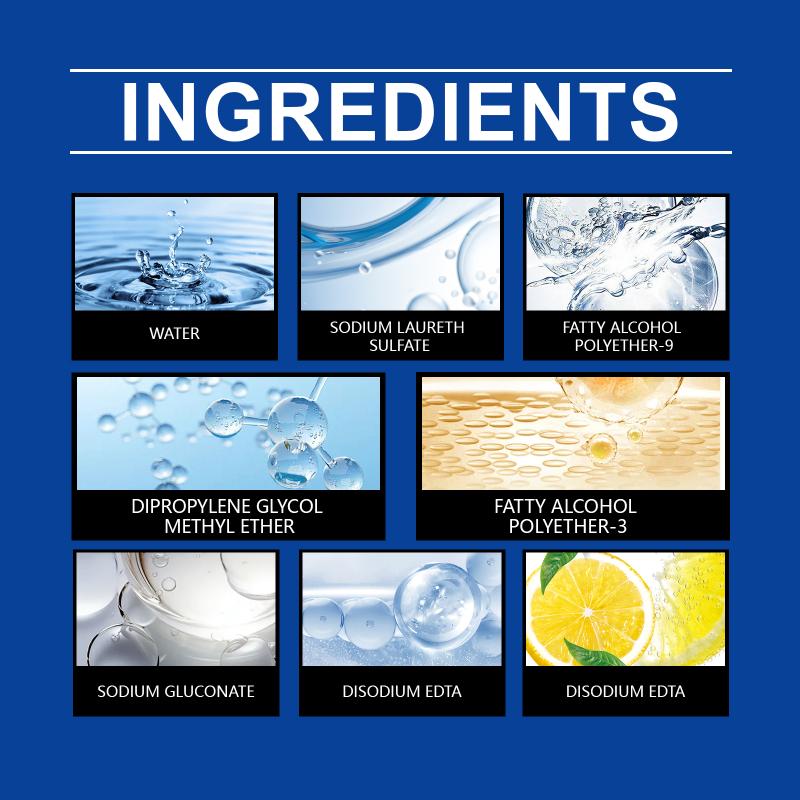 Dry Cleaning Stain Remover Fast Acting Agent for Tough Oil and Food Stains in Clothes and Uniforms