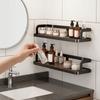 No Drill Cosmetic Storage Rack Carbon Steel Bathroom Shelves Makeup Organizer  for Kitchen