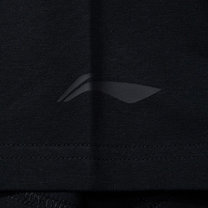 Li Ning T Shirts Unisex Black Crew Neck AHSW845-1