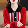 Women's Fashion Slimming Knit Wool Cardigan with Shirt Collar - Versatile Autumn/Winter Sweater